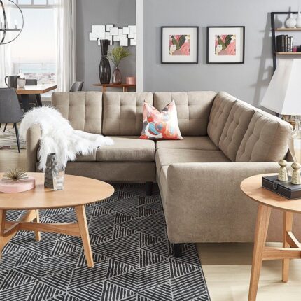 Rivers Velvet Sectional