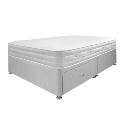 Grey 2 Drawer Platform Divan Bed