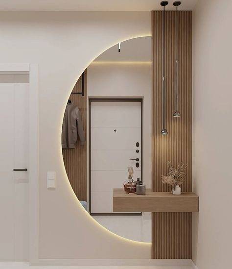 Modern entryway mirror
