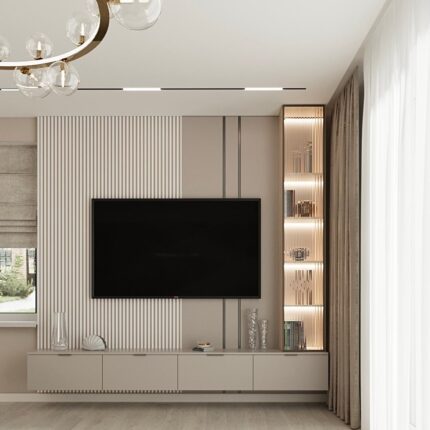 Luxury TV Unit with Light